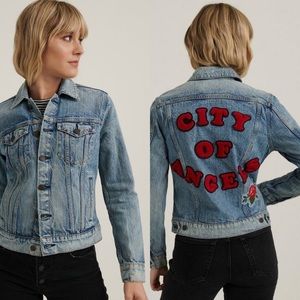 Lucky Brand Embroidered Denim Jacket